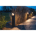 SLV Floor lamp LOGS 70, square, LED warmwhite, 8W,, anthracite