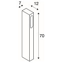 SLV Floor lamp SLOTBOX 70, square, anthracite, 4,3W LED, warmwhite