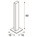 SLV H-POL, Udend�rs-/Standerlampe, 1-flamme, LED, 3000K, antracit, h�jde 66 cm