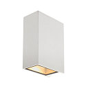 LED V�glampe QUAD 2 XL, firkantet, 8,6W, COB LED, 3000K, 110�, hvid