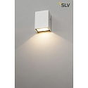 SLV Wall luminaire QUAD 1, square, LED warmwhite, 1x3W,