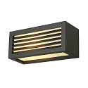 V�glampe BOX-L E27, firkantet,  E27, max. 18W,, anthracite