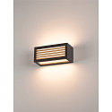 SLV V�glampe BOX-L E27, firkantet,  E27, max. 18W,, anthracite