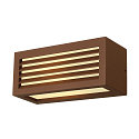 V�glampe BOX-L E27, firkantet,  E27, max. 18W,, r�dbrun