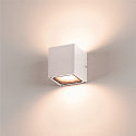 SLV Udend�rs V�glampe SITRA CUBE, UP/DOWN, IP44, 2x GX53 TCR-TSE max. 9W, hvid