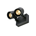 SLV Udend�rslampe NEW MYRA WALL SPOT V�glampe, 2xGU10, IP55, antracit