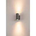 SLV V�glampe NEW MYRA UP-DOWN Udend�rslampe, 2xGU10, max. 2x35W, IP55, antracit