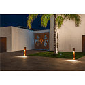 SLV LED Udend�rs Standerlampe RUSTY SLOT 80, IP55, h�jde 80cm, 8.6W 3000K 30lm, FeCSi st�l rust-farvet