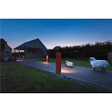 SLV LED Udend�rs Standerlampe RUSTY SLOT 80, IP55, h�jde 80cm, 8.6W 3000K 30lm, FeCSi st�l rust-farvet