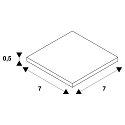 SLV Tilbeh�r til LED Gulvspot DASAR PROJECTOR LED Monteringsplade, rustfri
