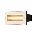 BRICK, Udend�rs V�gindbygningslampe, LED, 3000K, rustfrit st�l, 230V, IP67, 10W, 950lm