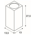 BIG THEO WALL, Udend�rs-/V�glampe, 2-flamme, LED, 3000K, Flood op/ned, antracit