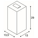 BIG THEO WALL, Udend�rs-/V�glampe, 2-flamme, LED, 3000K, Flood op/Beam ned, antracit