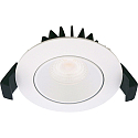 Indbygningslampe VELIA LOW PROFILE rund IP44, hvid mat dæmpbar 5,5W 310lm 2700K