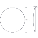 SLV ceiling luminaire ECOTECH BULKHEAD CCT Switch IP54, white matt dimmable