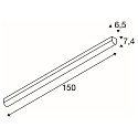 SLV BENA LED Loftlampe, 150cm, hvid, 3000K