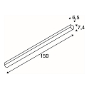 BENA LED Loftlampe, 150cm, hvid, 3000K