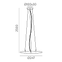 pendant suspension LISBOA 3-fold, DALI controllable