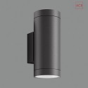  Outdoor wall luminaire NORI 16/2044-2, IP54 IK08, Up & Down, 2x E27 max. 20W, anthracite