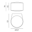 ACB Udend�rs wall luminaire ANIA 16/2060-2 2-flammer IP65, hvid