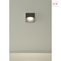  Udendrs wall luminaire NASHIRA firkantet IP65, antracit 