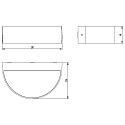 ACB Udend�rs wall luminaire AYSEL up / down IP54, antracit 