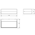 ACB Udend�rs wall luminaire DRACO up / down IP54, antracit 