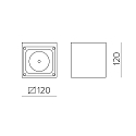 ACB Udend�rs wall luminaire HAMAL 16/2081 IP65, antracit