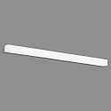 LED wall luminaire BOX 16/3200-90, IP44, 89cm, silver, 15W 4000K 1100lm