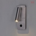  LED reading luminaire ARON 16/3240, surface-mounted version, 3W 3000K 315lm, with switch, adjustable, nickel satin