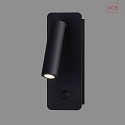  LED reading luminaire ARON 16/3240, surface-mounted version, 3W 3000K 315lm, with switch, adjustable, black