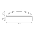ACB V�glampe ALBA 16/3386-53 up / down, overmalbar E14 IP20, opal, hvid d�mpbar