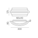 Væglampe LUXUR 16/3840-30 IP20