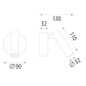ACB V�glampe ATRIA IP20, mat, nikkel 