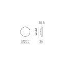 Udendørs wall luminaire COMBO 16/3966-20 IP65, hvid