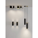 ACB wall luminaire LUX 16/3989-2 IP20, black, black glossy