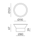 ACB Udendørs wall luminaire YES 16/3993 IP65, hvid