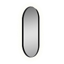 Spejl med belysning DANIELA 9755, sort blank