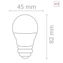  LED drop lamp Esfera 62434, E27, 9W 3000K 900lm, not dimmable, matt