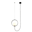 Pendel HALO 3815/1 1-flamme IP20, opal, sort