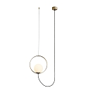 Pendel HALO 3815/1 1-flamme IP20, guld, opal