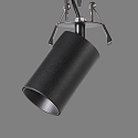 Loftlampe ZOOM 3764/9  justerbar GU10 IP20, sort d�mpbar