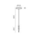 ACB P�lelampe SHEDIR 2076 IP65, antracit