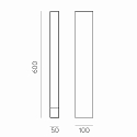 ACB Standerlampe ADHARA 2080 IP65, antracit