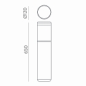 ACB P�lelampe BRISK 2085 IP65, antracit