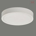  LED ceiling luminaire KORE 3435/14, UGR<19,  14cm, extra flat, white, 12W 3000K 950lm