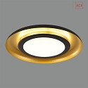  LED ceiling luminaire SHIITAKE 3740/55,  55cm, 56W 3000K 4560lm, black / gold