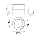 ACB Indbygnings loftlampe MAKO rund IP20, hvid 