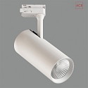  LED 3-phase track spot ISQUIA 4117/9, COB, 27W 3000K 2625lm, CRI-95, adjustable, incl. adapter, white