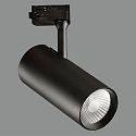LED 3-phase track spot ISQUIA 4117/9, COB, 27W 3000K 2625lm, CRI-95, adjustable, incl. adapter, black
